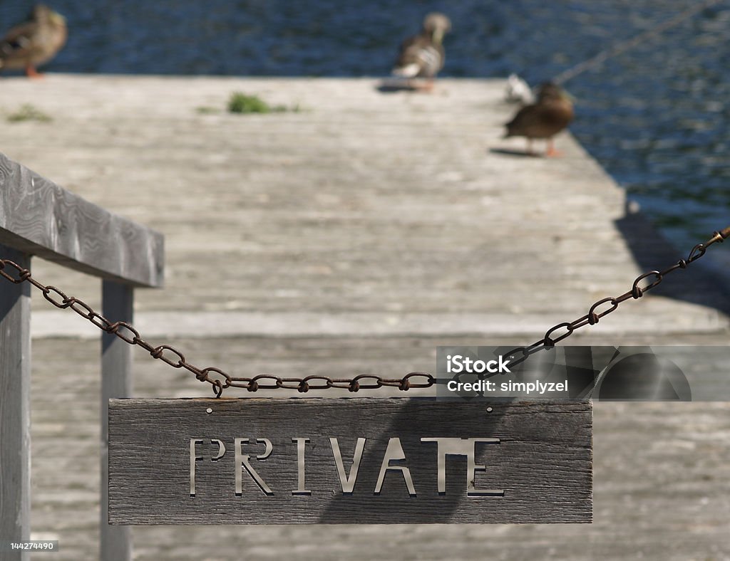 El muelle privado - Foto de stock de Agua libre de derechos