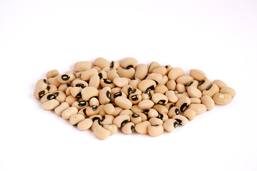 Black eyed beans or peas. Cowpea