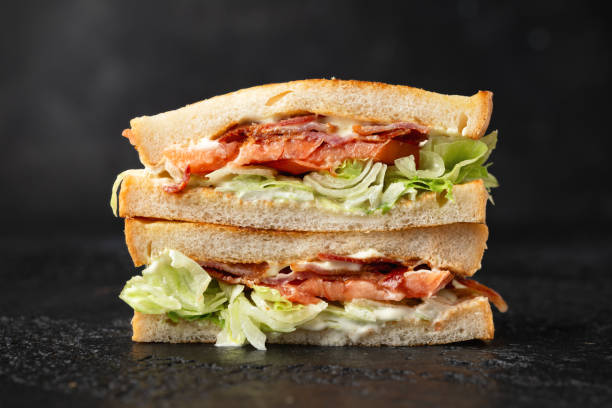 istock Fresh BLT Sandwich with Bacon Lettuce and Tomato 1442746826