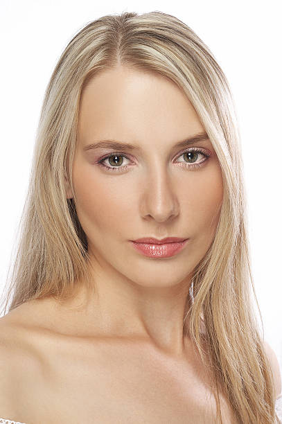 Young woman with make-up stock photo