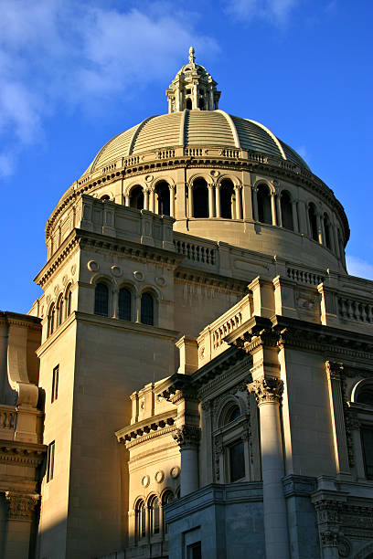 cristiano chiesa della scienza, boston - boston new england water church foto e immagini stock