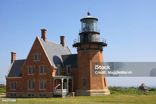 Southeast Lighthouse Stock Photo - Download Image Now - Block Island, Chimney, Horizontal
