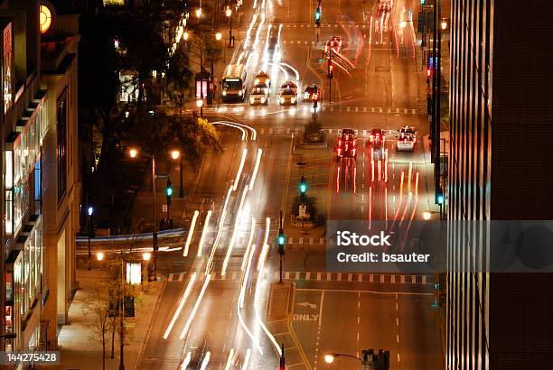 Photo libre de droit de Citystreet1 banque d'images et plus d'images libres de droit de Affluence - Affluence, Circulation routière, Nuit