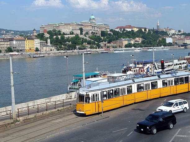 istock Budapest streetcar and Danube 144275435