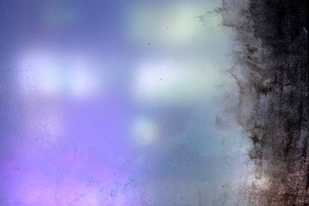istock Strokes paint on a window pane, painting grunge background 1442754499