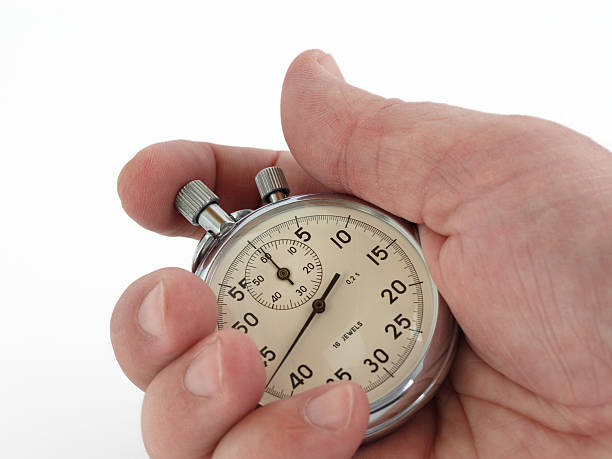 istock Stopwatch in a man's hand 144275560