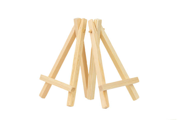 istock the mini wooden easel isolated on the white background 1442758259