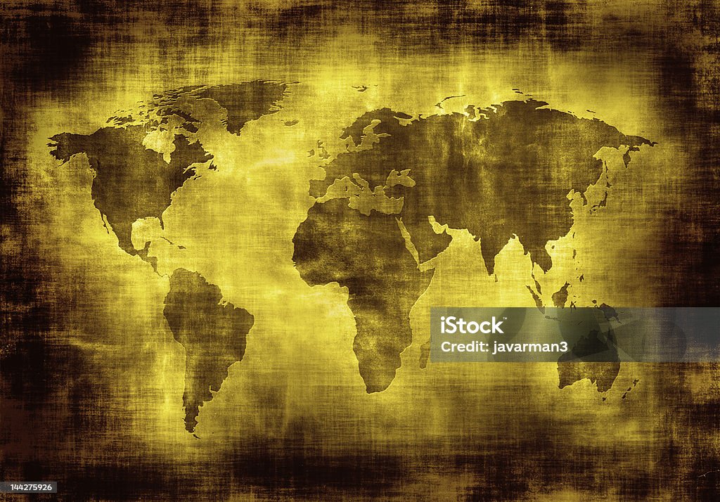 Mapa świata grunge - Zbiór zdjęć royalty-free (Abstrakcja)
