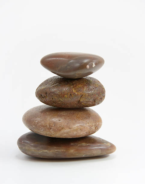 istock Pyramid of four stones 144276035