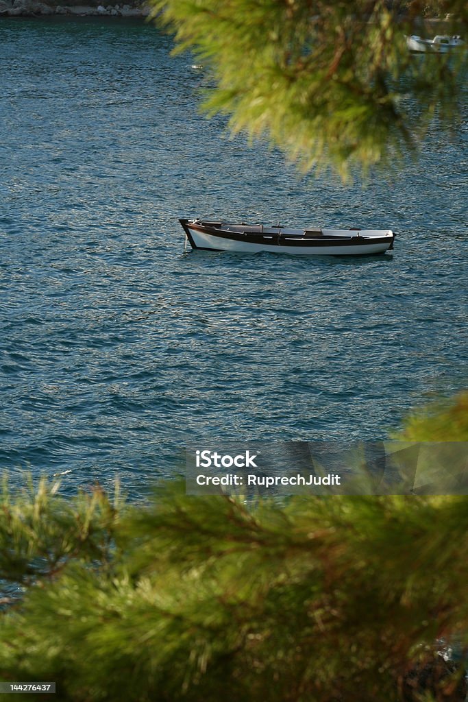 Barco na Baía - Royalty-free Admirar a Vista Foto de stock