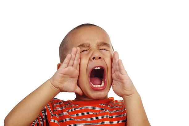 shouting 4 years old on white background a 4-year-old boy shouting or screaming, isolated on white background crew cut stock pictures, royalty-free photos & images