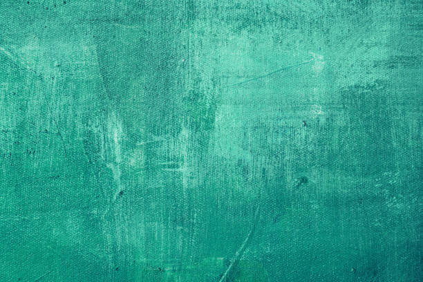 istock Abstract turquoise painting background 1442765576