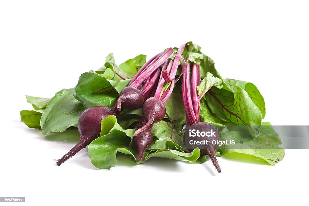 Fresh red beetroot Fresh red beetroot with leaves, isolated on white background Agriculture Stock Photo