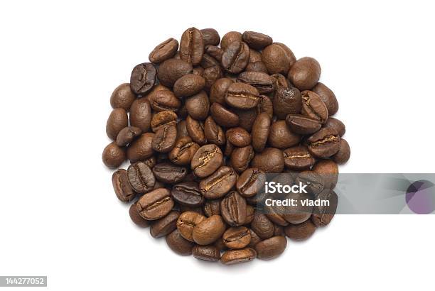 Kaffeebohnen Kreis Form Stockfoto und mehr Bilder von Alkoholfreies Getränk - Alkoholfreies Getränk, Braun, Café