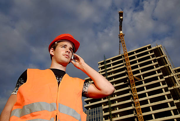 Construction supervisor stock photo