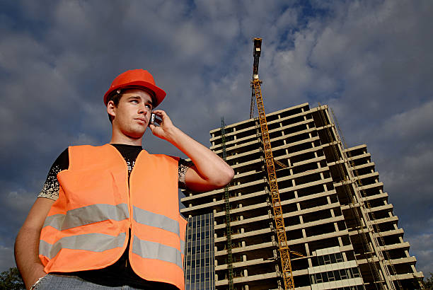 Construction supervisor stock photo