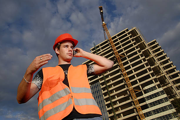 Construction supervisor stock photo