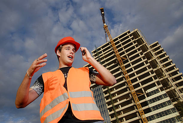 Construction supervisor stock photo