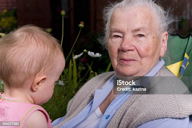 Generation Grandmother And Granddaughter Stock Photo - Download Image Now - Over 100, Family, Senior Adult