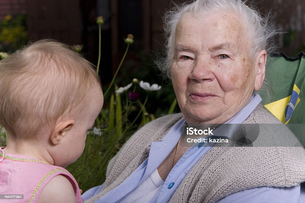 Geração avó e Neta - Royalty-free Mais de 100 Anos Foto de stock