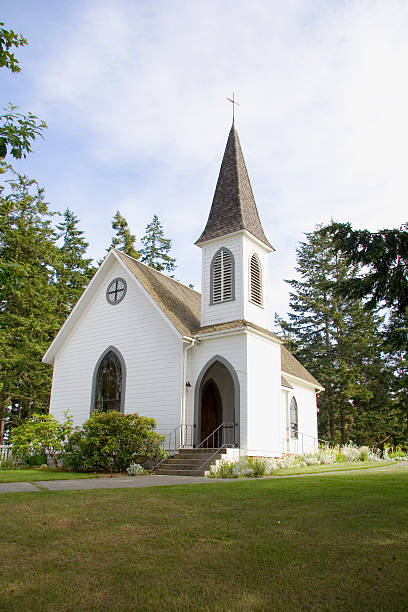 istock Center Church Side on Lopez Island 144277506
