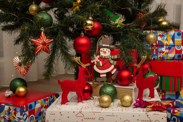 istock Christmas Tree and Christmas gift at home 1442781626