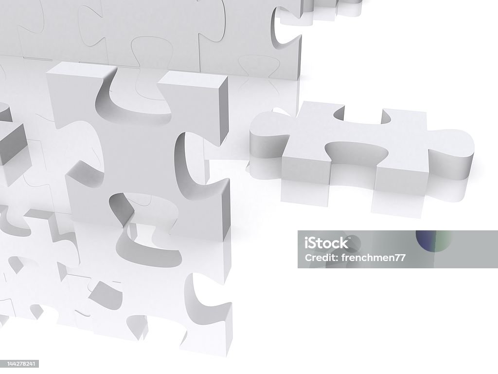 3 d puzzle di rendering - Foto stock royalty-free di Abilità