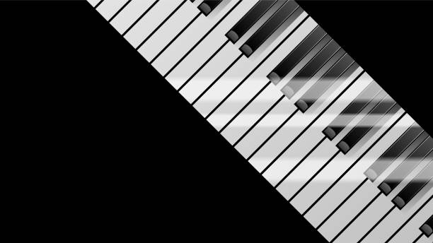 istock Abstract Piano Keys Music Keyboard Instrument Song Melody Vector Design Style 1442784779