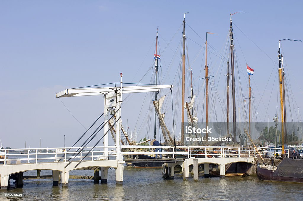 Volendam на гавань - Стоковые фото Ijsselmeer роялти-фри