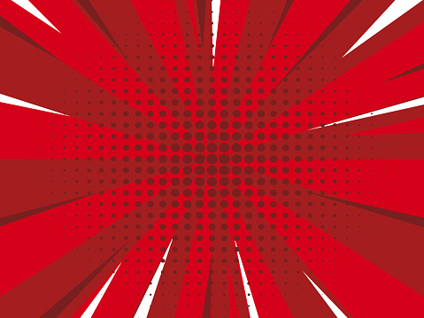 comic style background red color