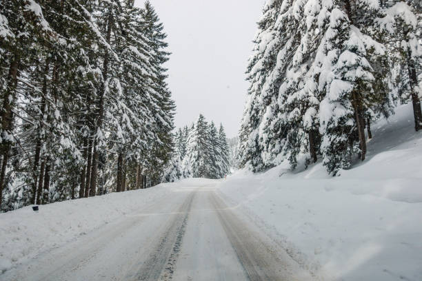 istock Driving in winter conditions 1442787428