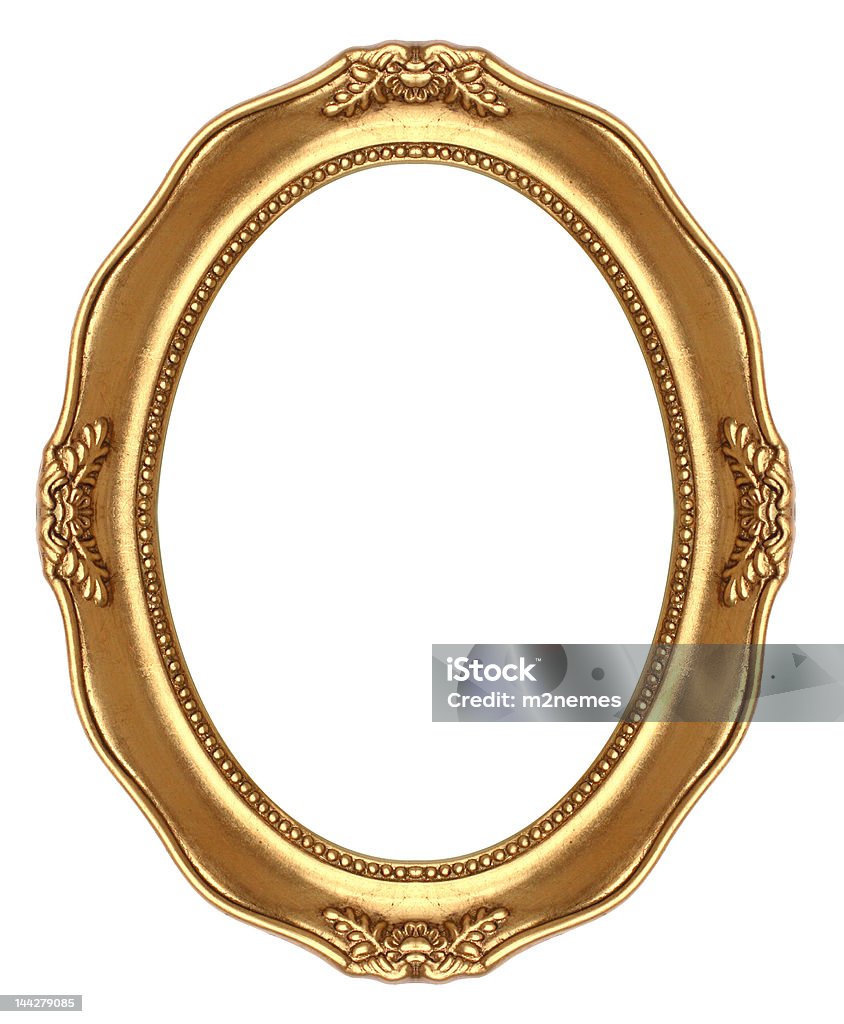 Овальная рамка в стиле ретро - Стоковые фото Золото роялти-фри