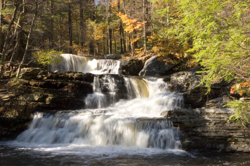 Fulmer Falls in the Delaware Water Gap region, Pennsylvania