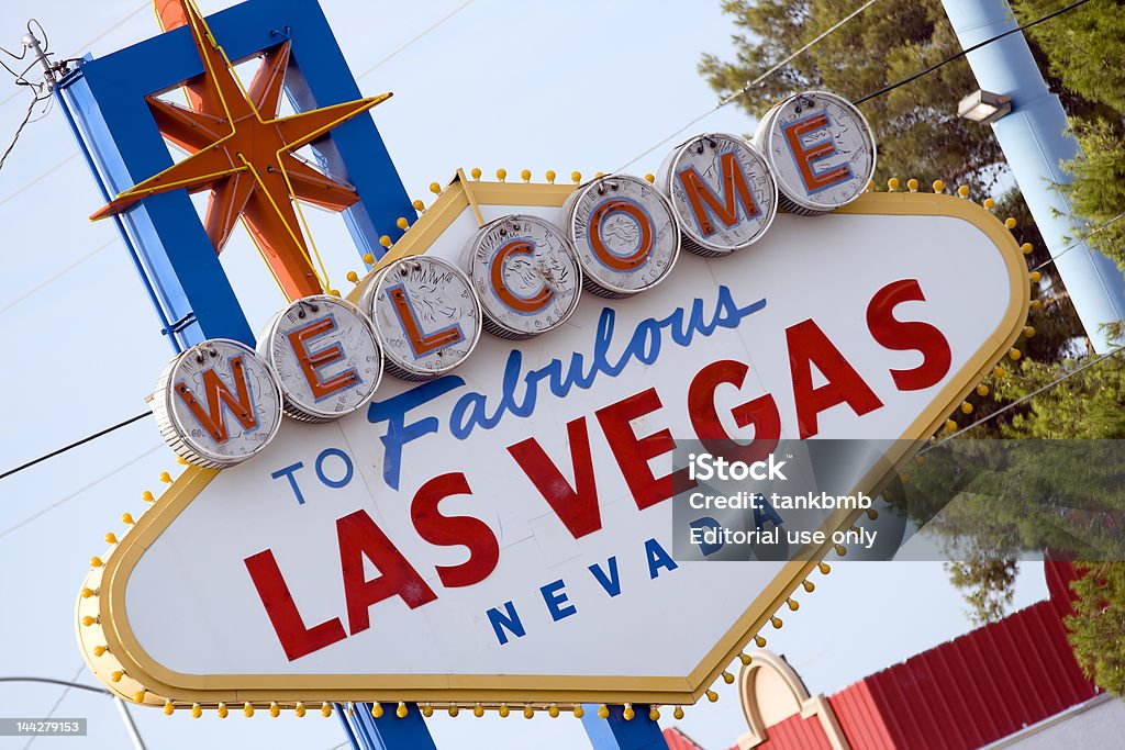 Sinal de Las Vegas - Royalty-free Sinal Welcome To Fabulous Las Vegas Nevada Foto de stock