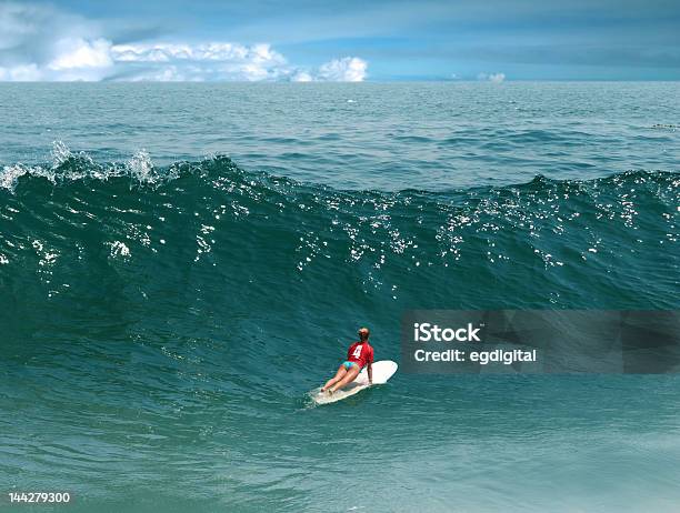 Surfing In The Pacific Ocean Stock Photo - Download Image Now - Surfing, Beach, Breaking Wave