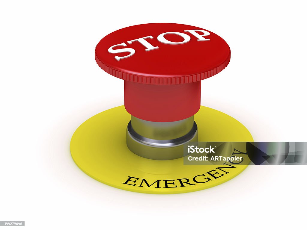 button - STOP image can be used as Thematic illustration or background (for printing and web) Beckoning Stock Photo