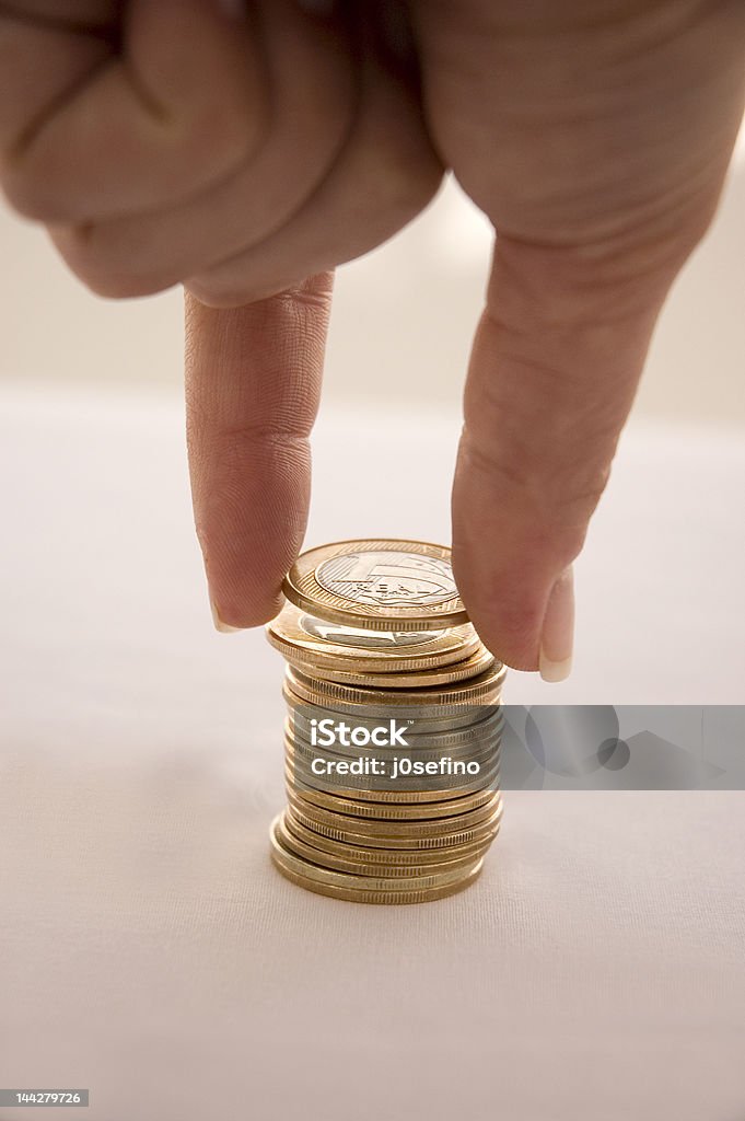 economize Geld - Lizenzfrei 1-Cent-Stück Stock-Foto
