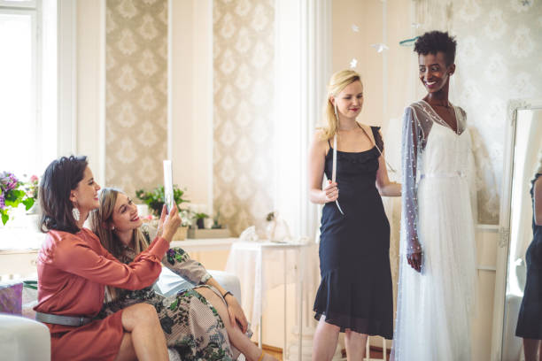 istock Fashion designer with her client 1442799754