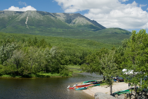 Abol Campground, just outside of Baxter State Park, Northern Maine. Provides a great view of Mt. Katahdin.