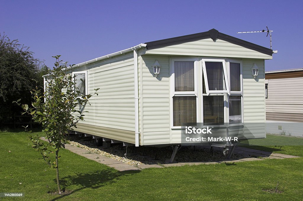 Holiday Home A static caravan holiday home Manufactured Housing Stock Photo