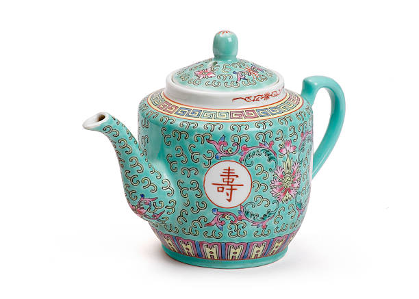 teiera cinese - chinese tea teapot isolated tea foto e immagini stock