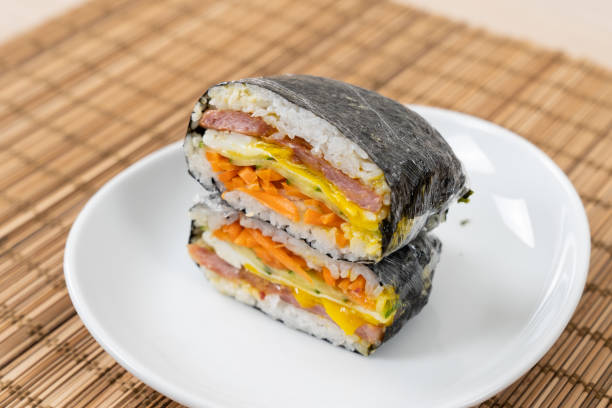 istock Korean and Japanese style sushi kimbap wraps 1442803824
