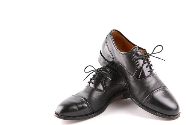 istock Black shoes-male 144280390