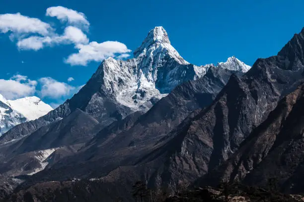 Mt. Amadablam in the Everest Base Camp Region of Solukhumbu, Nepal