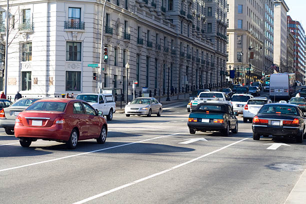 istock Evening Rush Hour Traffic in Washington DC USA 144280709