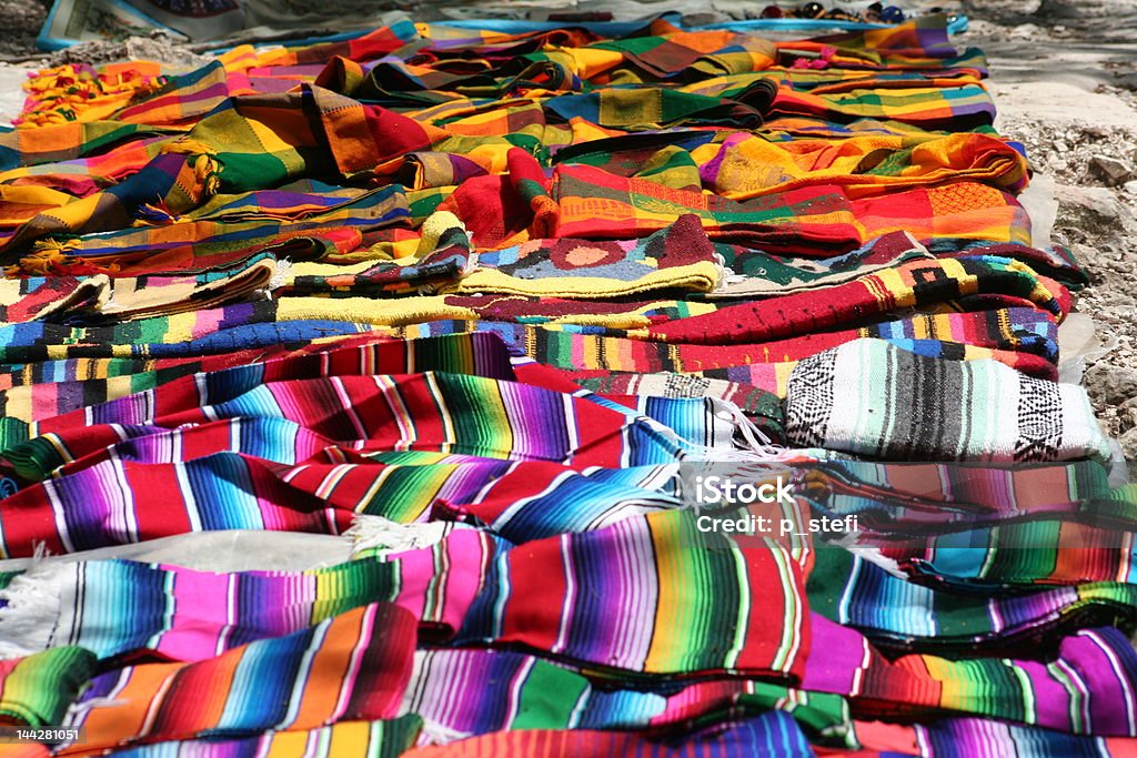 Mexikanische bunten Hängematte - Lizenzfrei Baumwolle Stock-Foto