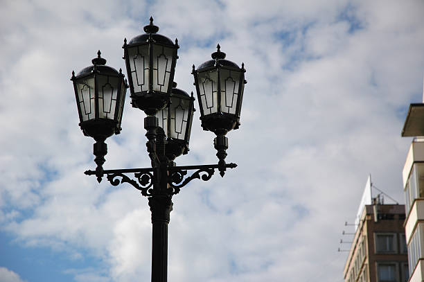 istock Cast-iron street lamp 144281059
