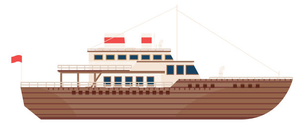 istock Passenger cruise ship icon. Marine travel boat 1442812287