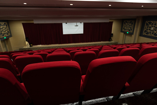 Theather with red seats