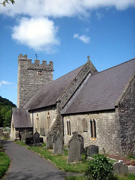13th-14th Century Llanrhidian Church on the Gower Peninsula